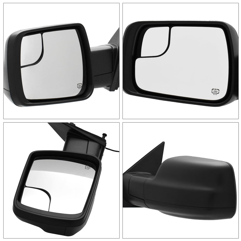 Xingsichuang Ram 1500 left side mirror close-up showing black housing.