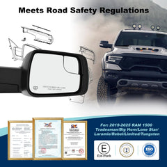 Xingsichuang Ram 1500 side-view mirror designed for easy swap.