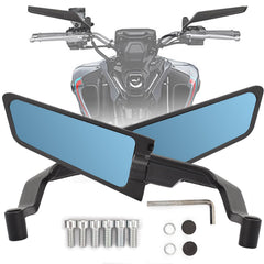XINGWU large stealth mirror for wider rear visibility on a motorcycle