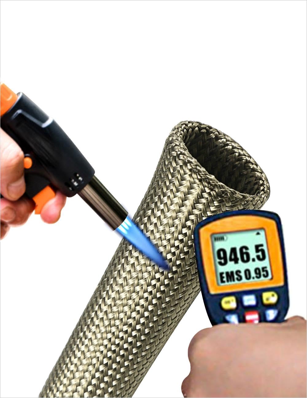 XINPENGLIU heat shield sleeve keeps ignition wires cooler near headers for better performance potential.