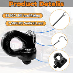 XINRINTONG 60691 supports up to 38,000 lbs GTW for strong towing.