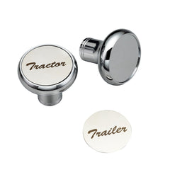 Xintre Freightliner chrome air valve knobs with rugged protection.
