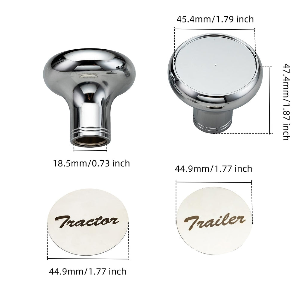 Xintre air valve knobs for Kenworth T680 for improved wear resistance.