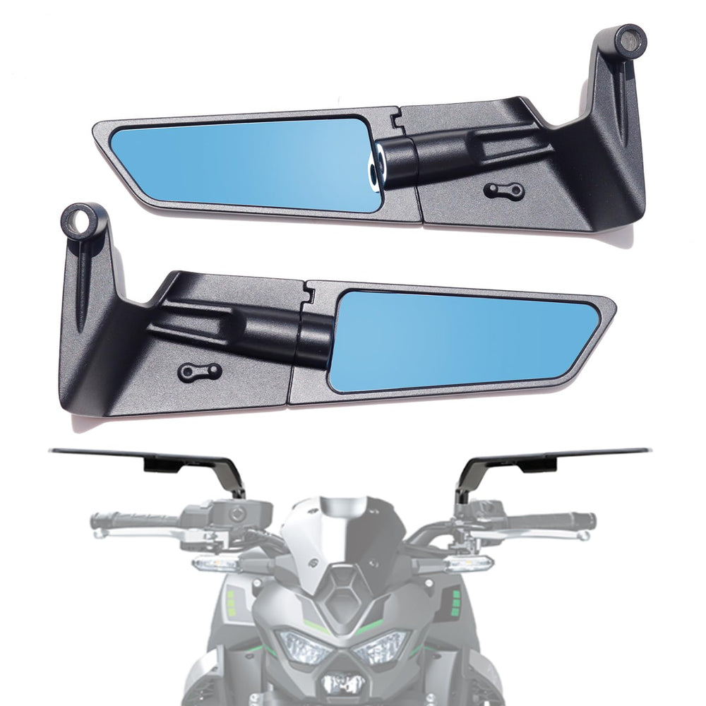 Xintre stealth mirrors front-angle view for wider rear visibility.