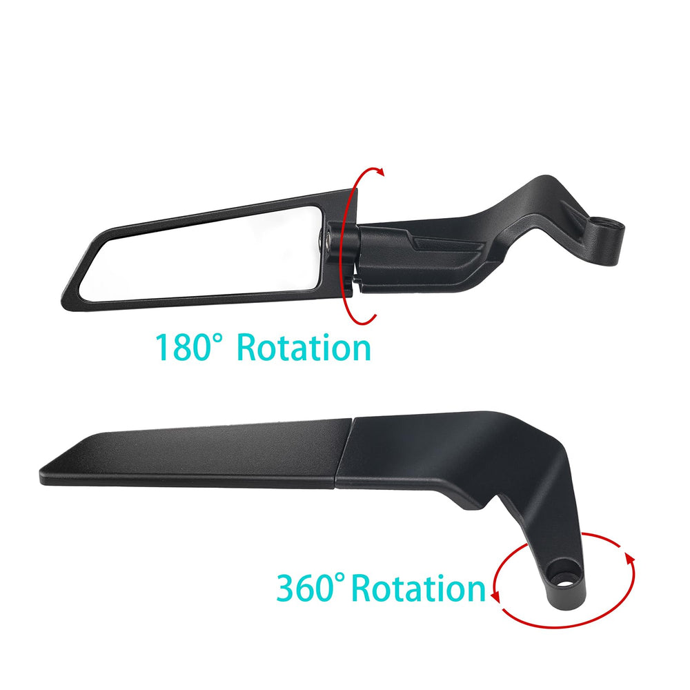 Xintre convex glass mirror offers a wider, high-definition rear view.
