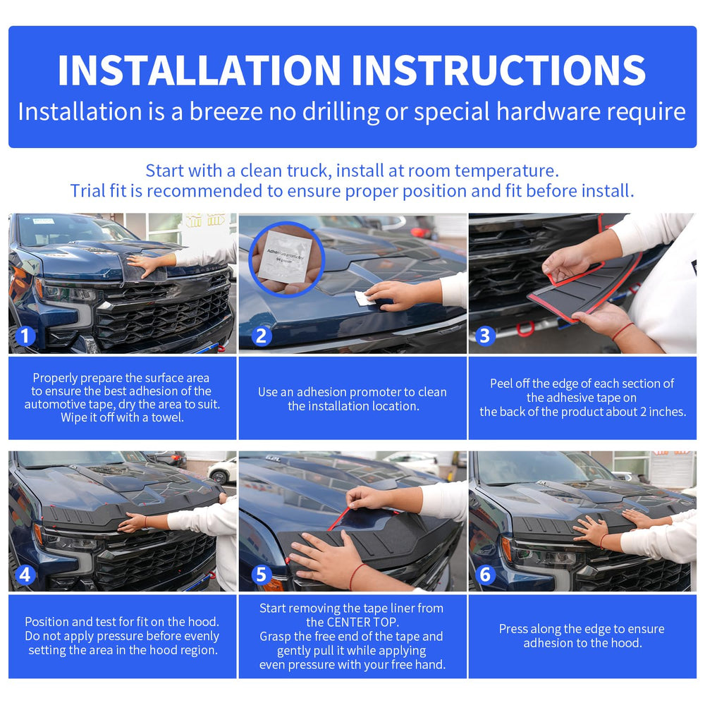 Xipoo Hood Deflector curved bonnet fit ensures F-150 compatibility