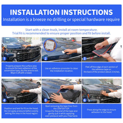 Xipoo Hood Deflector curved bonnet fit ensures F-150 compatibility