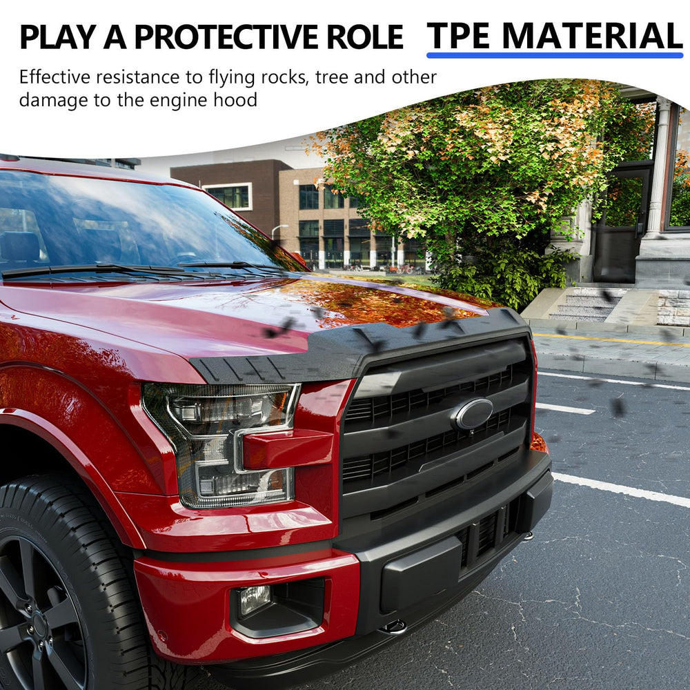 Xipoo Hood Deflector blocks stone spray protecting hood and windshield