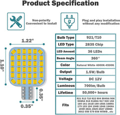 Xishwon 12V RV bulbs fit most campers with easy installation