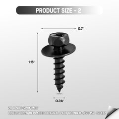 Xislet nylon nut grommets resist heat and vibration during splash shield installation.