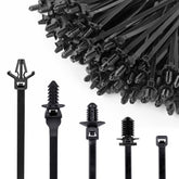 Xislet nylon universal cable tie buckle 160pcs secures wires in vehicle engine bays.