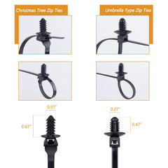 Xislet self-locking zip tie head ensures tight bundles with a simple push.