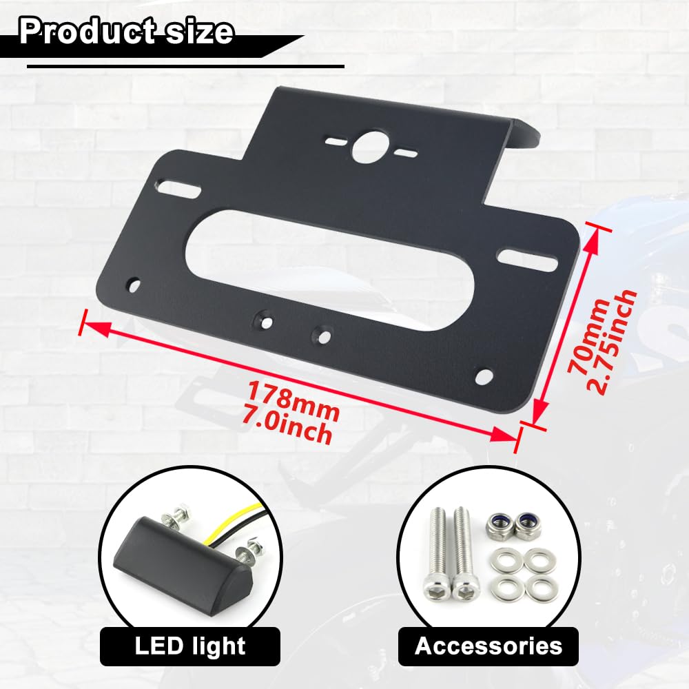 Xitomer fender eliminator includes stainless hardware for easy install