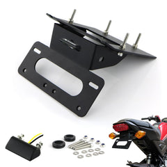 Xitomer GROM tail tidy front view with lightweight aluminum and black coating.