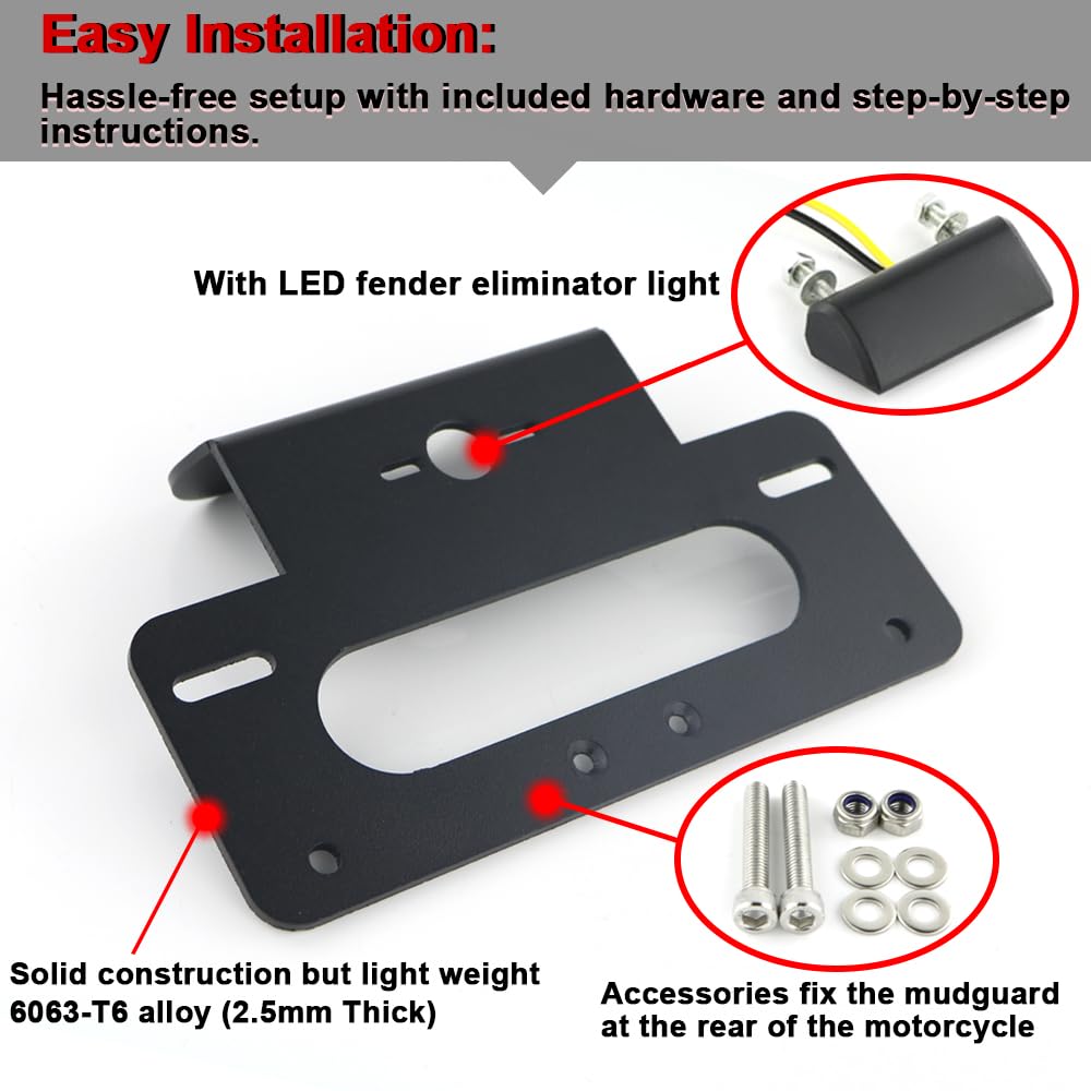 Xitomer license plate light GSXR enhances rear visibility
