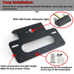 Xitomer license plate light GSXR enhances rear visibility