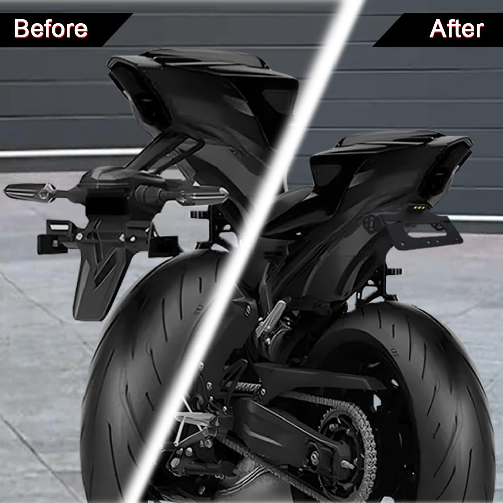 Xitomer YZF-R7 bracket mounted for a neat tail end.