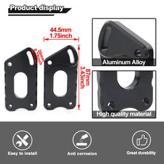 Xitomer risers on KLR650 show durable aluminum bracket and clean lines.