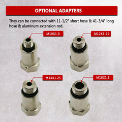 XiTuanYuan spark plug adapters in 10mm and 12mm sizes.