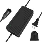 XIUWK 58.8V fast charger front view for quick top-ups on 52V Li-ion packs.