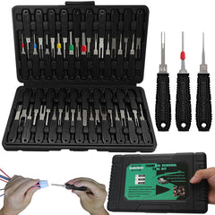 XLWJBES 41-piece terminal removal kit in blow-molded case for on-site wiring repairs