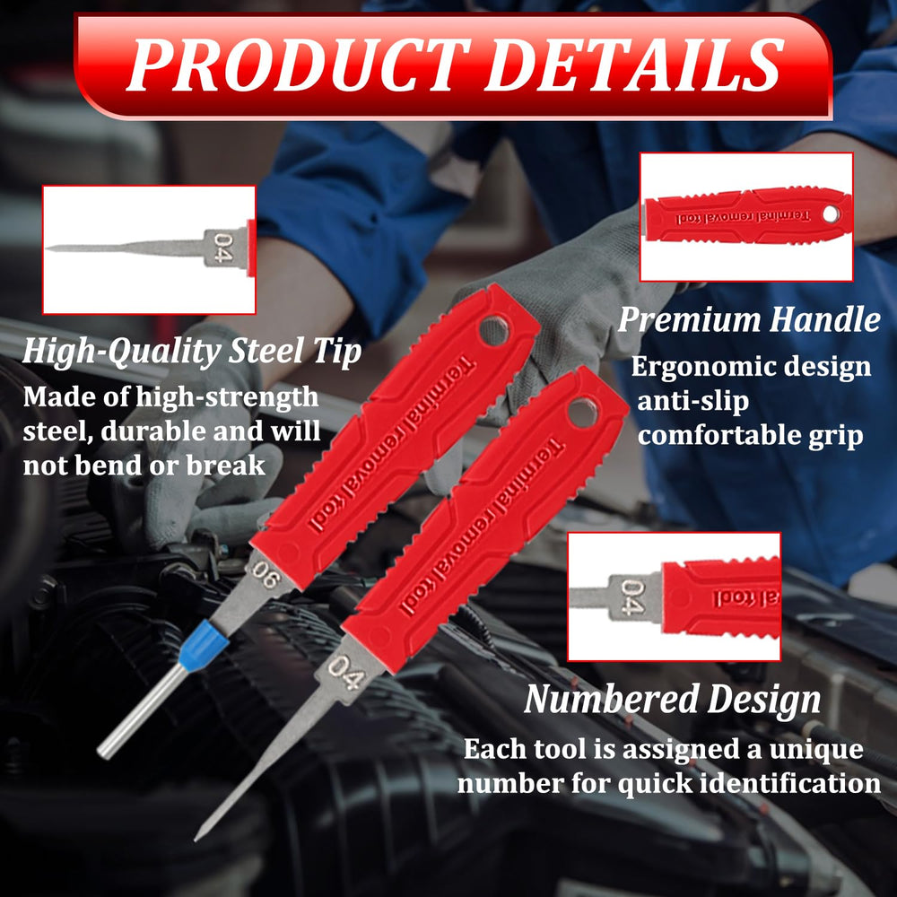 XLWJBES single-pin removal tools for precise locking tang connectors.