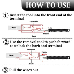 XLWJBES universal toolkit for automotive, motorcycle, and industrial connectors
