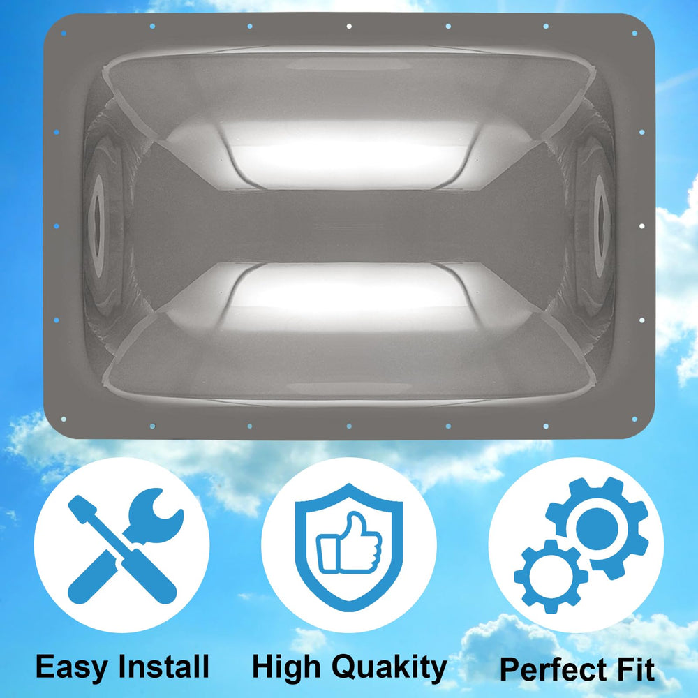 XMK RV skylight color tawny option reduces heat while keeping light
