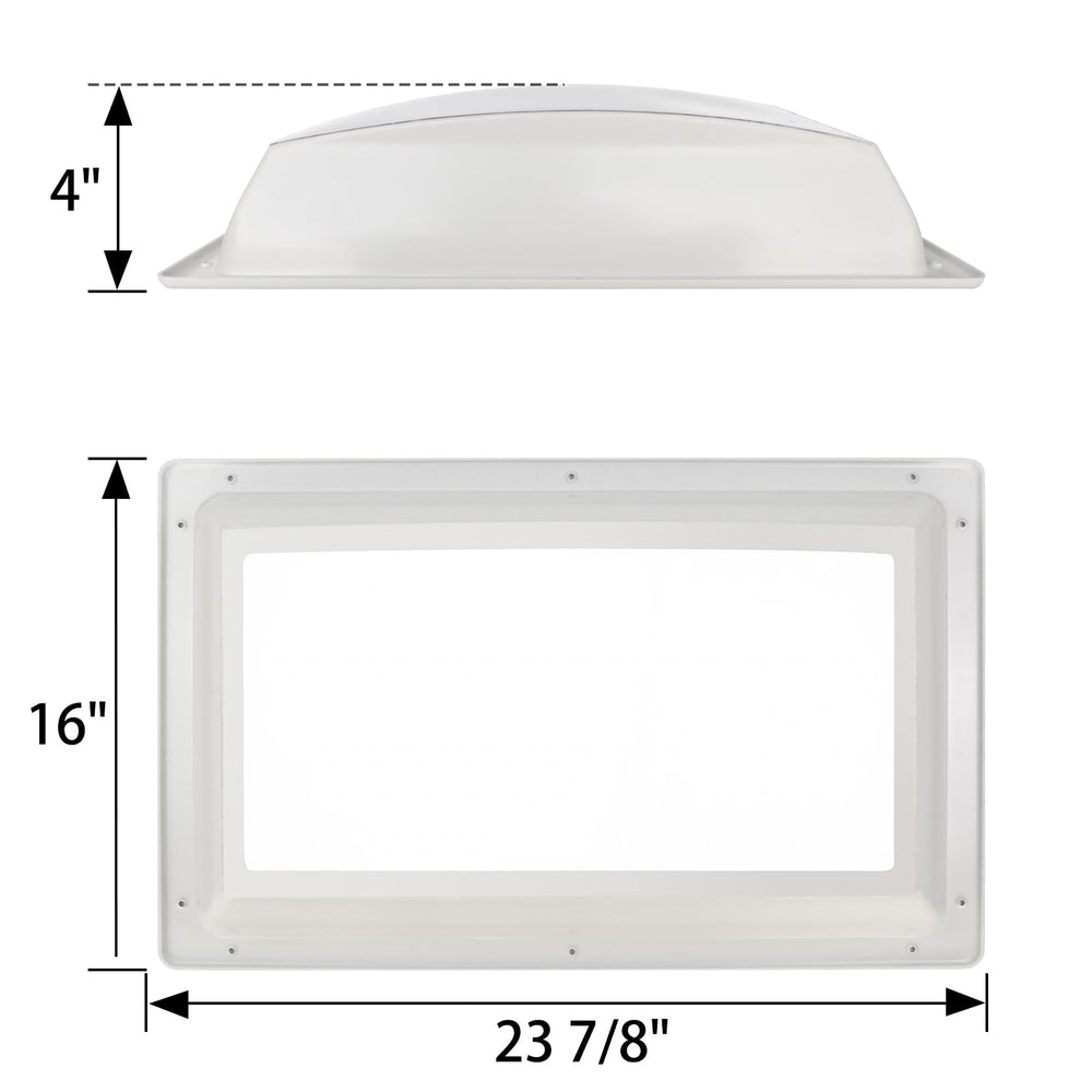 XMK skylight inner dome with pre-drilled holes eases quick installation.