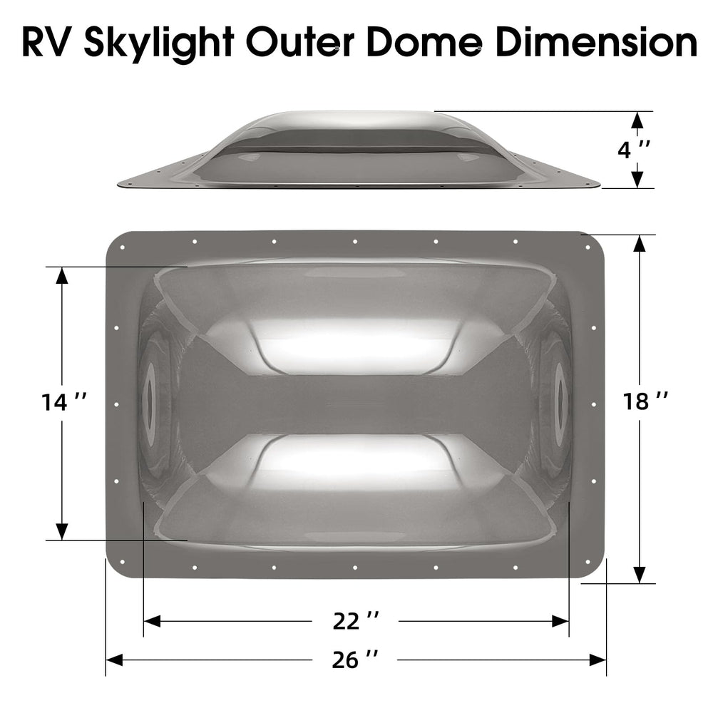 XMK RV skylight mounting screws included for quick, reliable installation