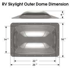 XMK RV skylight mounting screws included for quick, reliable installation