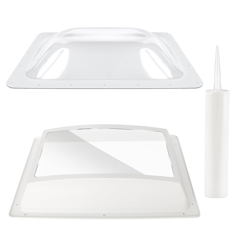 XMK RV skylight outer dome 14x22-4 with UV protection for brighter interior lighting
