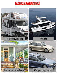 XmuxHai RV outdoor installation demonstrates easy self-adhesive mounting