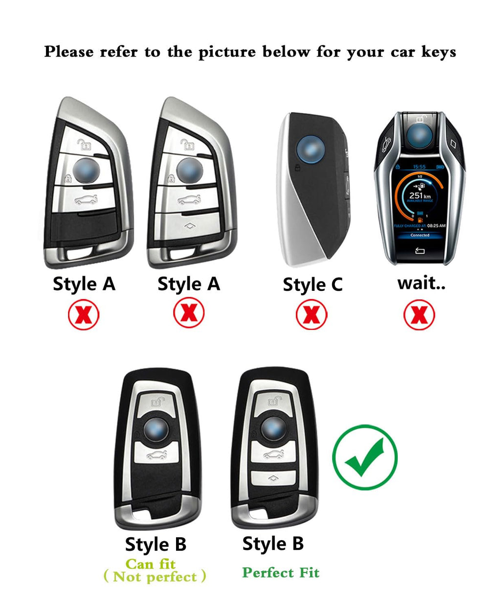XMZAIMY BMW keychain accessory for improved grip and subtle style.