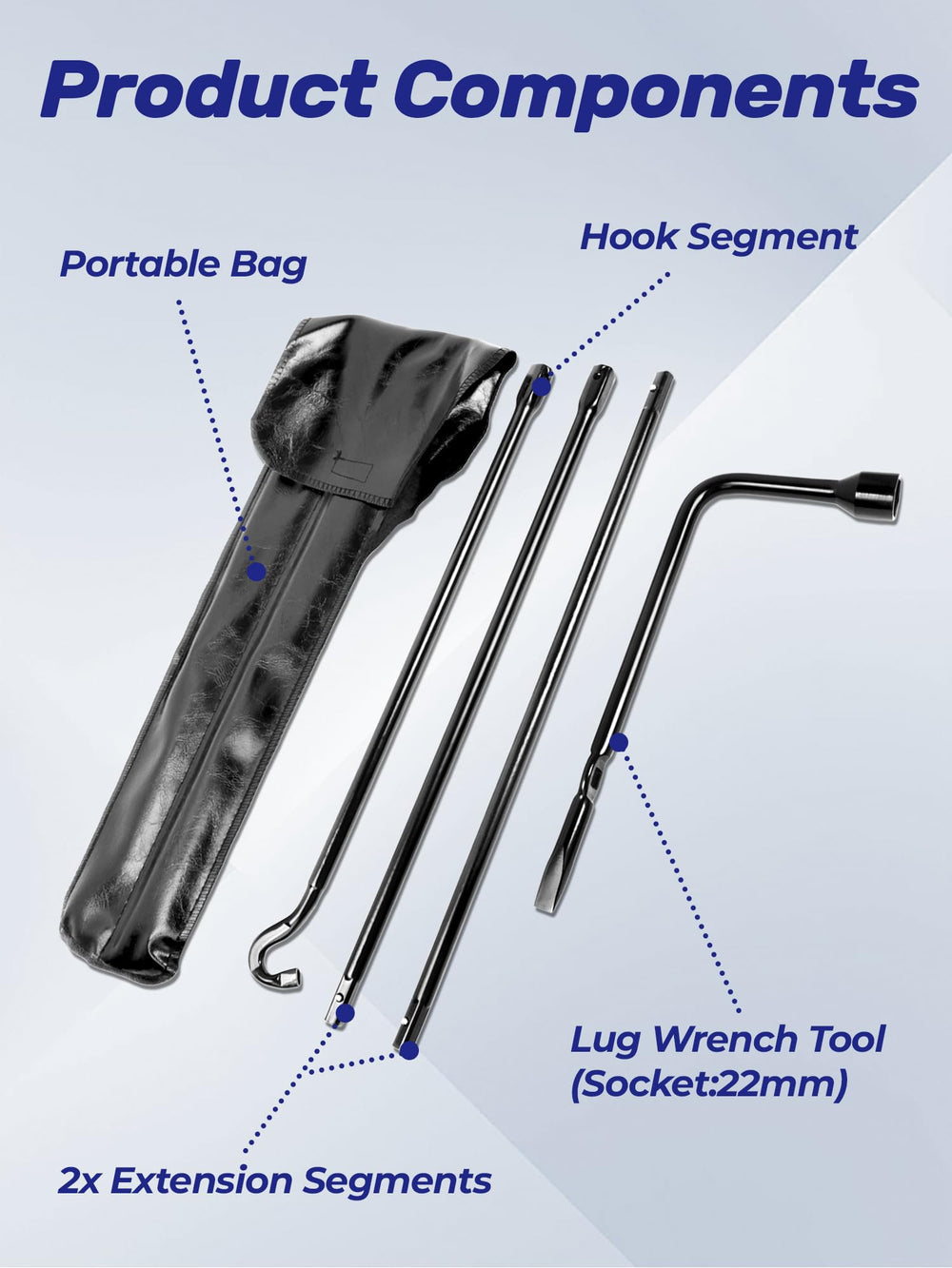 Xongjojo Tacoma tool kit uses high-strength alloy steel for tough repairs