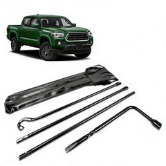 Xongjojo Tacoma spare tire tool kit front view showing rugged design for roadside use