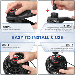 XOOL cigarette-lighter plug design powers the fan in most 12V vehicles