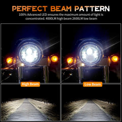 XPCTD 4000 lumens high beam and 2600 lumens low beam provide clear nighttime visibility.