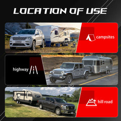 XPE self-lock latch system adds secure fastening for straightforward setup and towing.