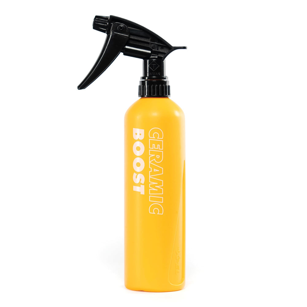 XPEL Ceramic Boost pour-ready bottle shows easy, even application.