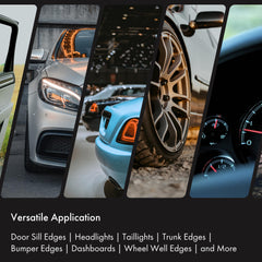 XPEL clear coat finish shine on the door sill protector