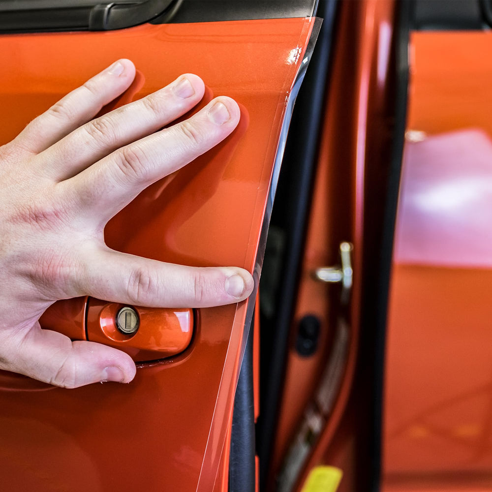 XPEL Door Edge Guard self-healing film shields minor scratches.
