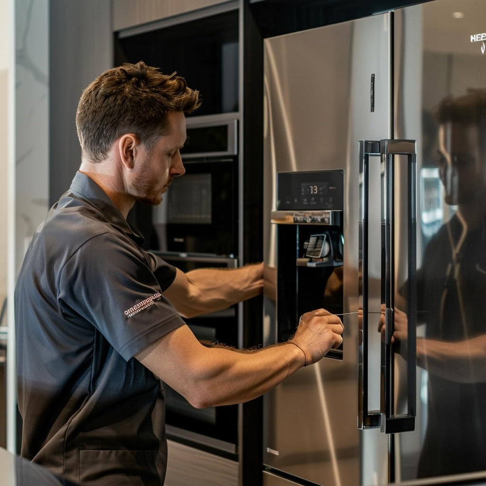 Dishwasher front covered with XPEL Gloss film for durable, easy-to-clean surfaces