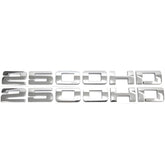 XPERTCELL 2500HD badge front view highlights chrome finish and enhanced exterior styling.