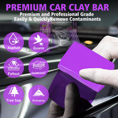 XPERTCHEMY all-in-one clay bar kit packaging and instruction card.