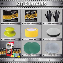 Surface prep pad primes for ceramic coating adhesion