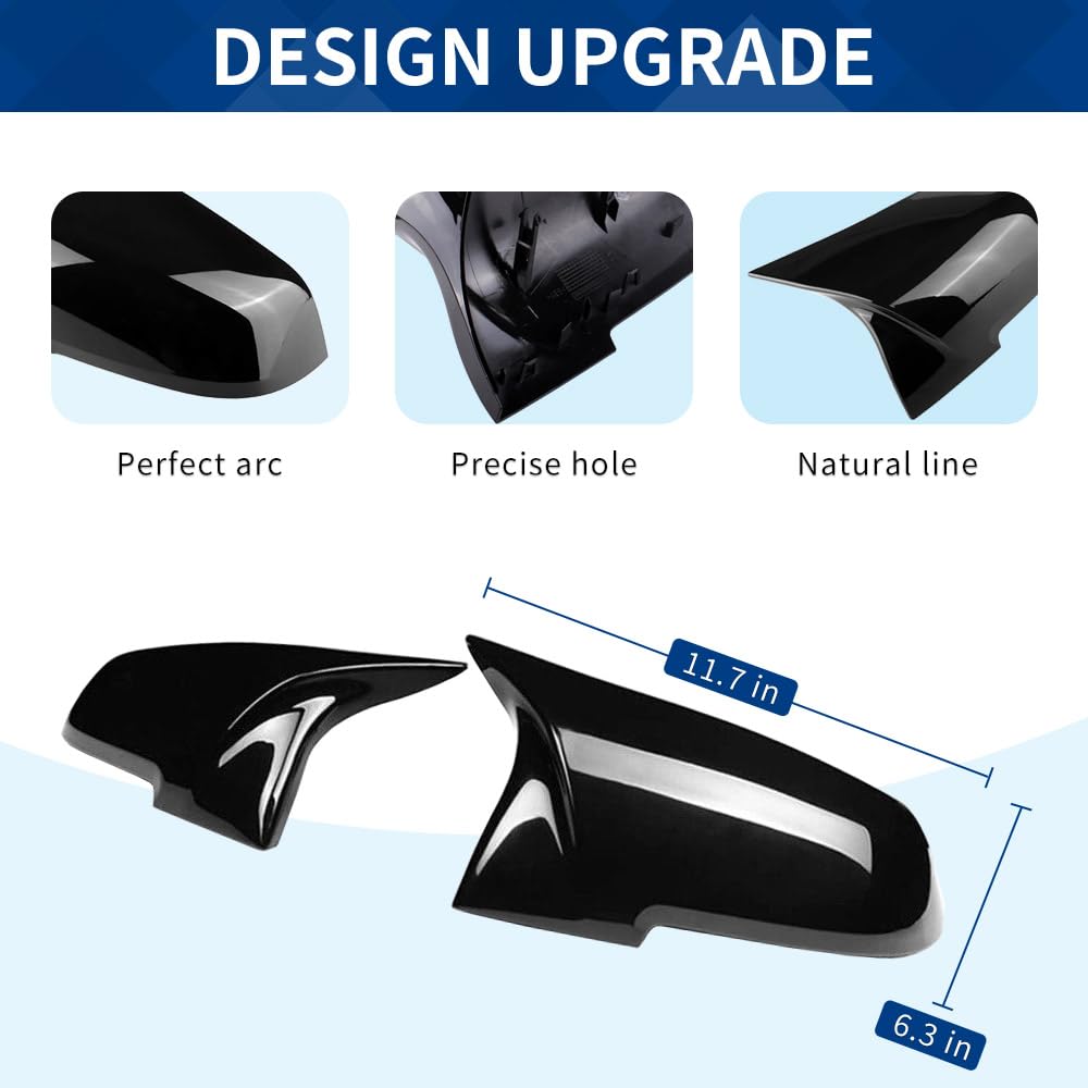 XPHAZZ gloss black mirror cap for F20 delivers modern styling and easy maintenance.