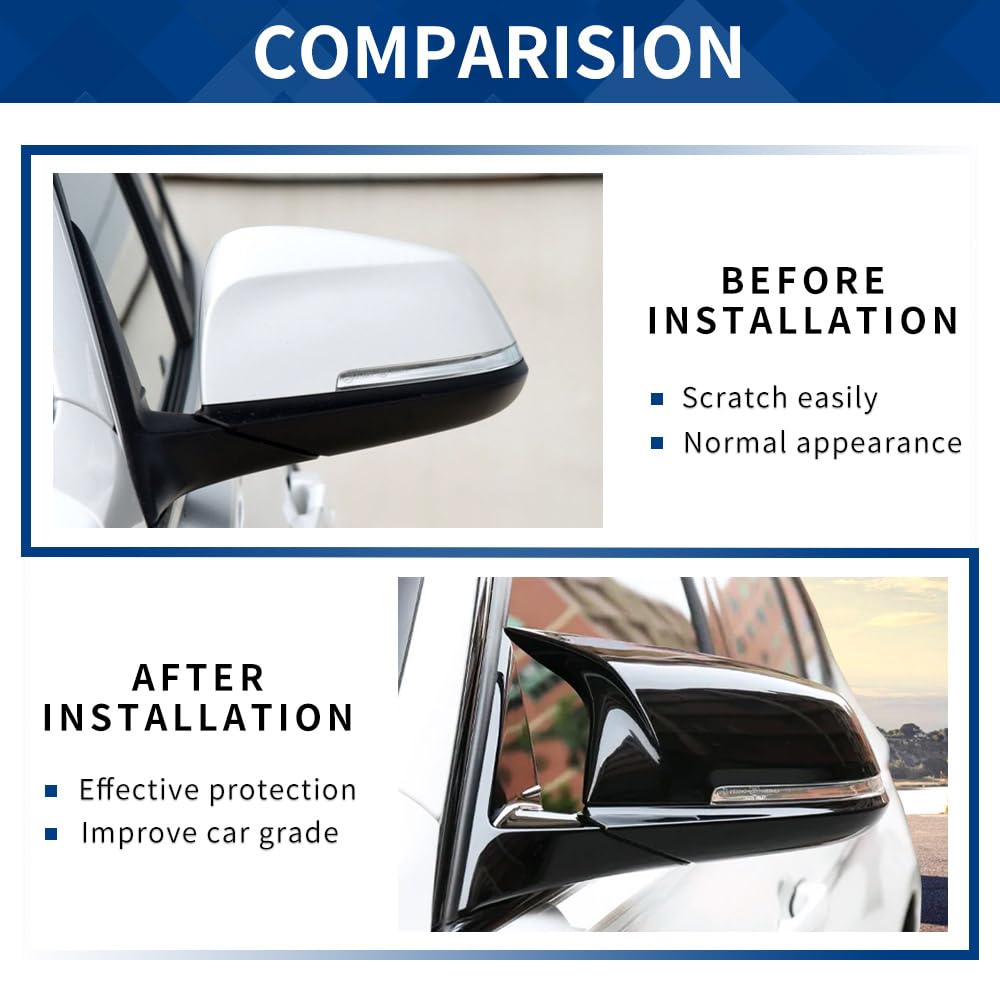 XPHAZZ mirror cover for F22/F23 updates the exterior with a high-gloss, durable surface.