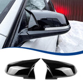 XPHAZZ gloss black side mirror cover for 3-Series enhances sportier, aerodynamic look.