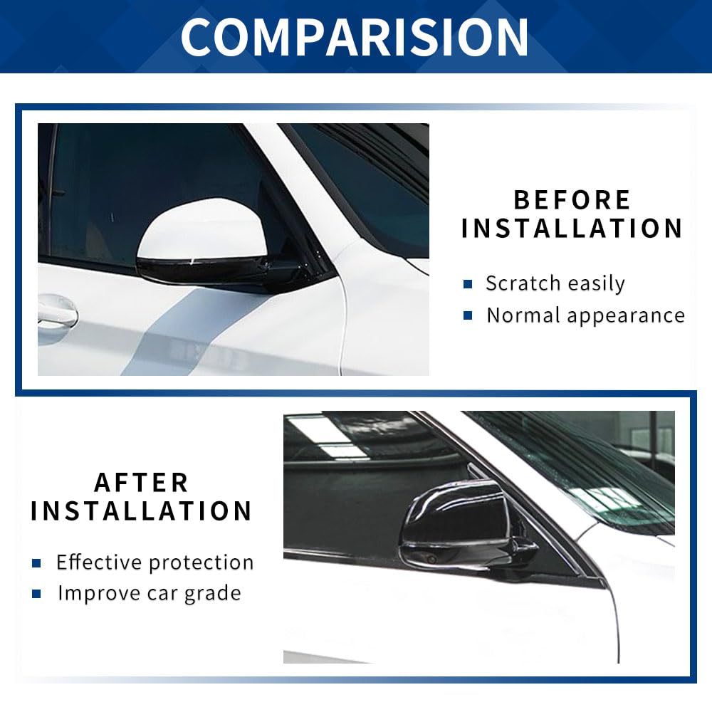 XPHAZZ side mirror cover in gloss black for X4 G02, adds premium detail.